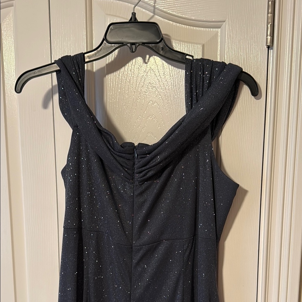 Alex Evenings Sparkling Black Evening Gown Dress - Picture 4 of 6